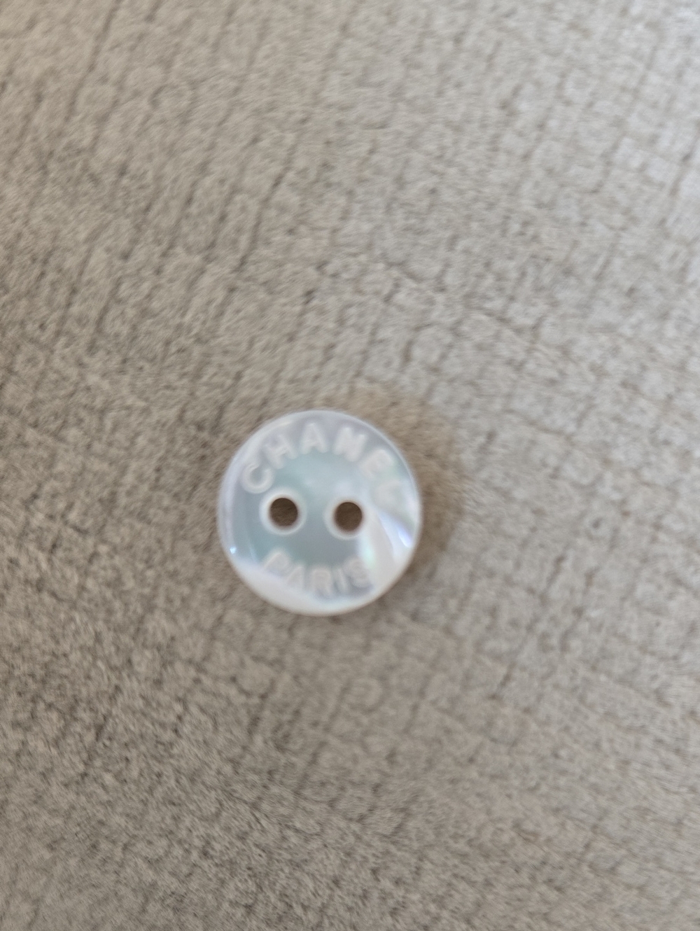 CHANEL Iridescent Mother-of-Pearl Authentic Chanel Paris Button
